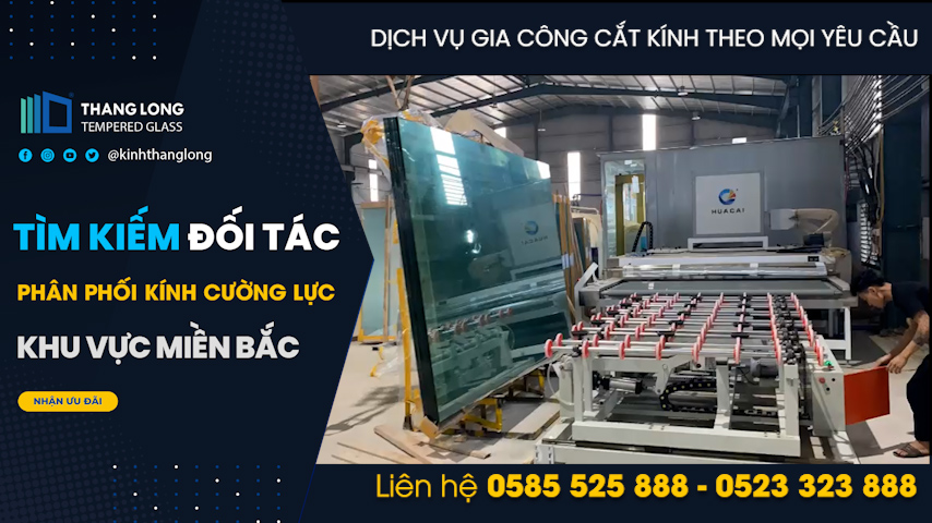 Gấp rút gia công cắt kính cường lực cho các dự án công trình cuối năm